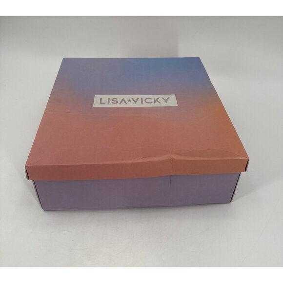 Lisa Vicky Women's Boots Black Leather Pointed Toe Stiletto Mid Calf Size 10 - Picture 12 of 13